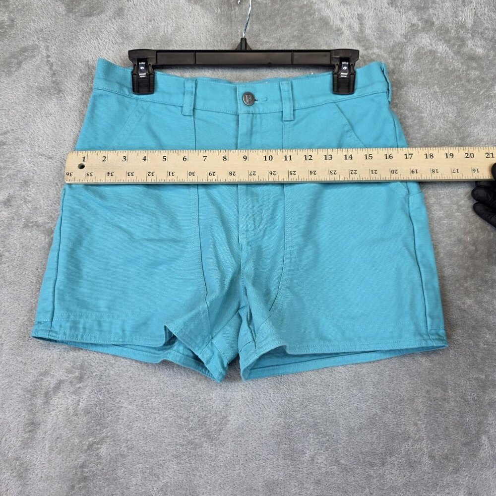 Patagonia Cotton Stand Up Shorts Womens 6 Blue Organic Chino Hiking Casual - Picture 12 of 13